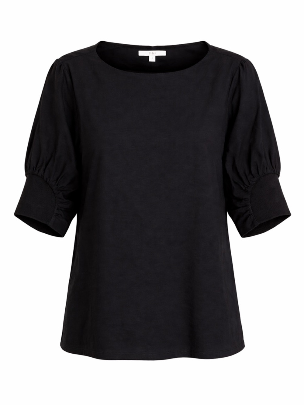 Tibi short sleeve black top, size 4